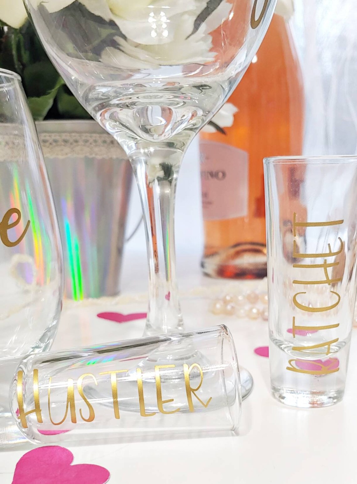 Classy, Bougie, Ratchet, Savage Drinkware Gift Set