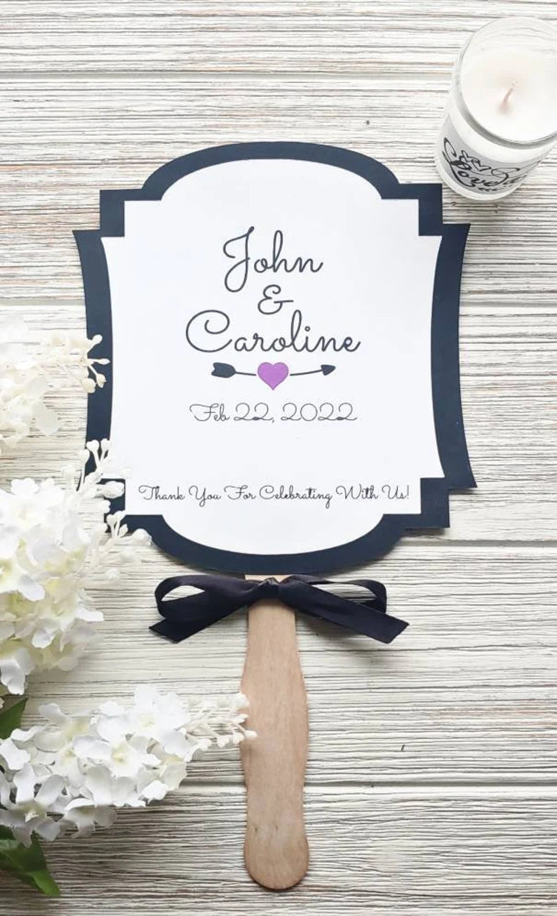 Personalized Wedding Fans