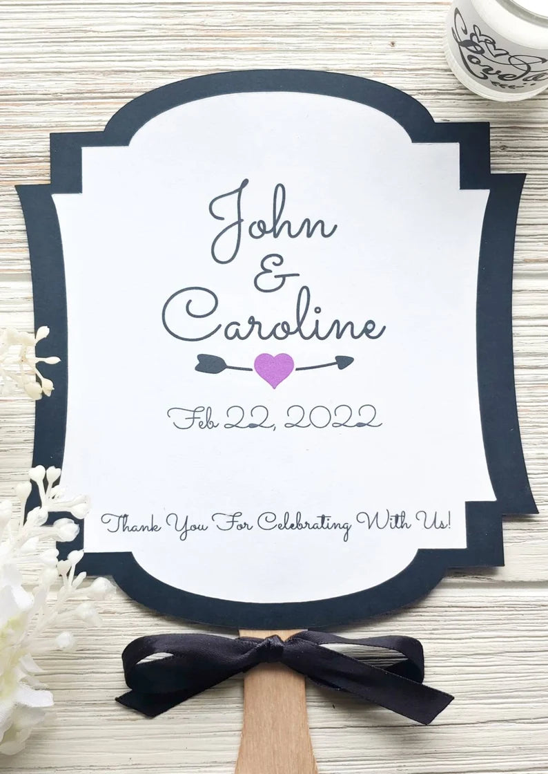 Personalized Wedding Fans