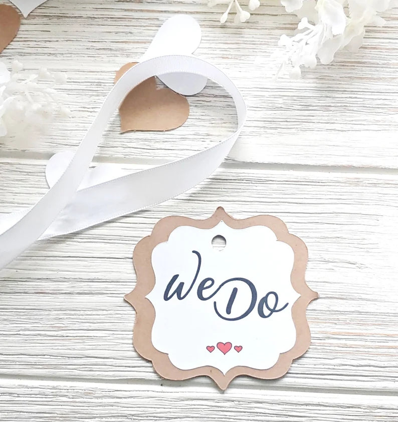 Wedding Bottle Hangers "We Do"