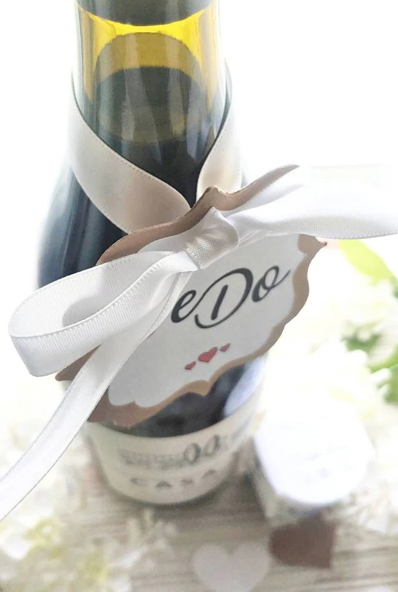 Wedding Bottle Hangers "We Do"