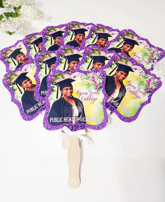 Personalized Graduation Hand Fans